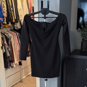 Elegant Black Off-Shoulder Dress